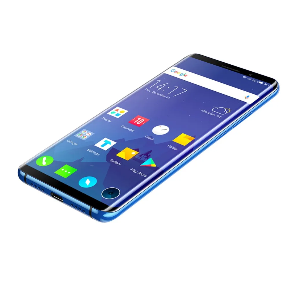 Elephone U Cell Phone Android 7.1 5.99 Inch FHD Screen Curved-Display Smartphone Quad-core 4+64GB Fingerprint Phone Telephone