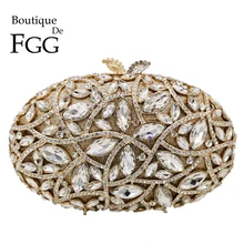 Бутик De FGG элегантные бриллиантовые вечерние сумки Свадебные Minaudiere дамские сумочки и кошельки женские хрустальные клатчи формальная сумка для ужина