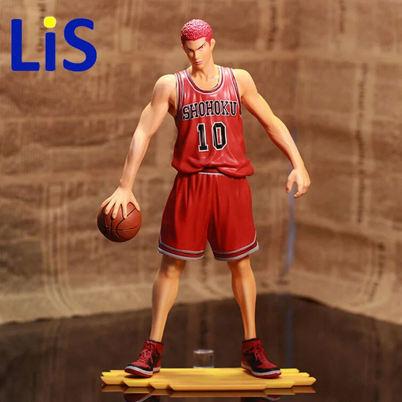 

Lis Anime Games SLAM DUNK Sakuragi Hanamichi PVC Action Figures Collection Model Toys Doll 28cm Free Shipping