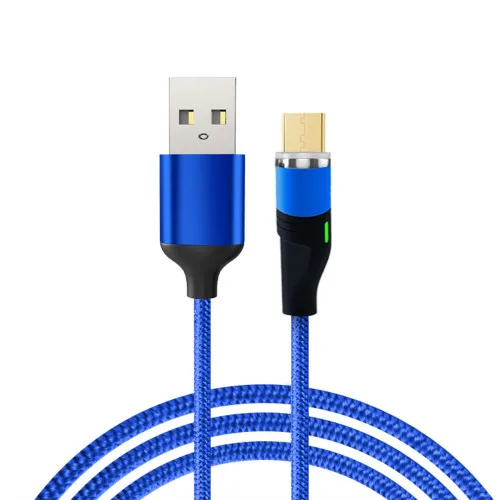 PUJIMAX Магнитный Micro USB кабель для iPhone samsung type-c зарядная зарядка магнит Зарядное устройство USB type C кабели для мобильных телефонов - Цвет: Blue for Micro