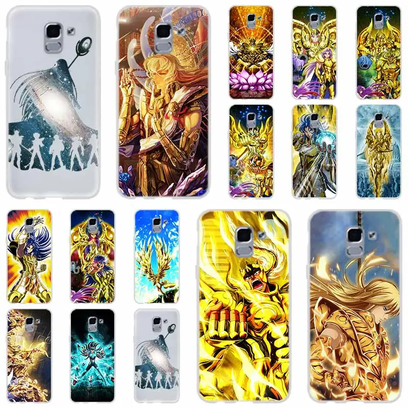 Чехол Saint Seiya для телефона Samsung Galaxy j6 J8 J7 J5 J3 J4 Plus 2018 2017 2016 J610 Prime мягкий силиконовый