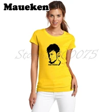 Женская футболка Neymar JR 10 da Silva Santos lady star Head portrait футболка с короткими рукавами для девочек W1022005