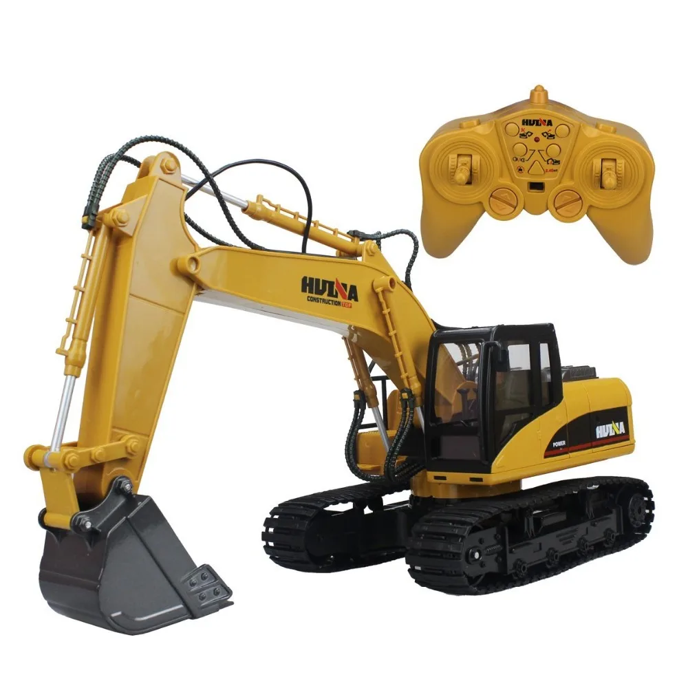 

1:14 Simulation RC excavator toys with Music and light Children's Boys RC truck toys RC Engineering car tractor kids gifts 350