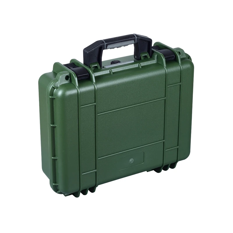 

Army green Corrosion resistant hard plastic case with pick pluck foam