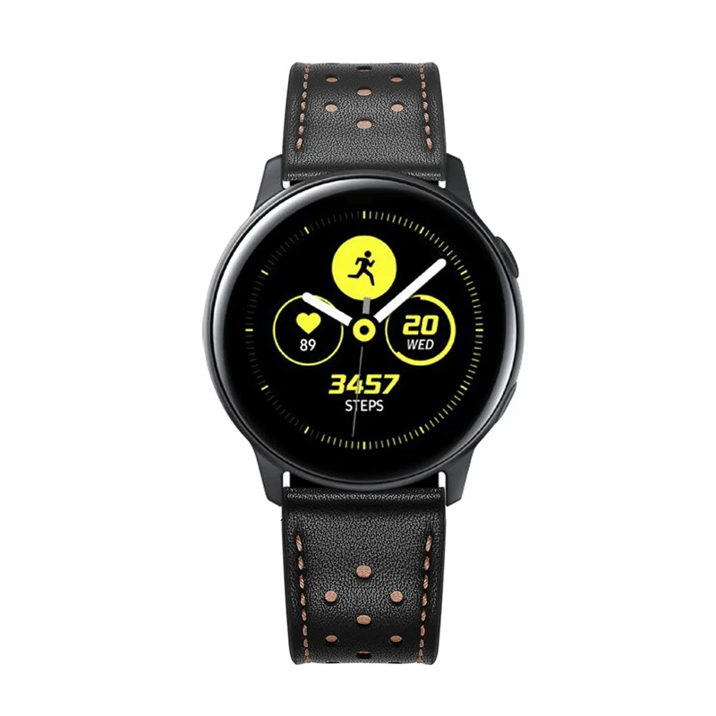20 мм кожаный ремешок для samsung Galaxy часы 42 мм версия браслет ремешок для SM-R180 передач Спорт huawei 2 часы с датчиками
