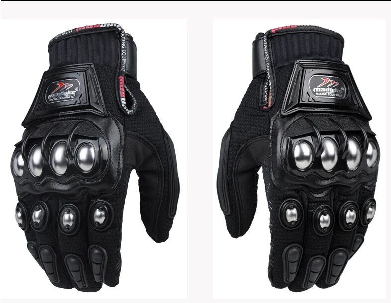 Madbike Glove Motorcycle Racing Motorbike Gloves Alloy Steel Protection XXL