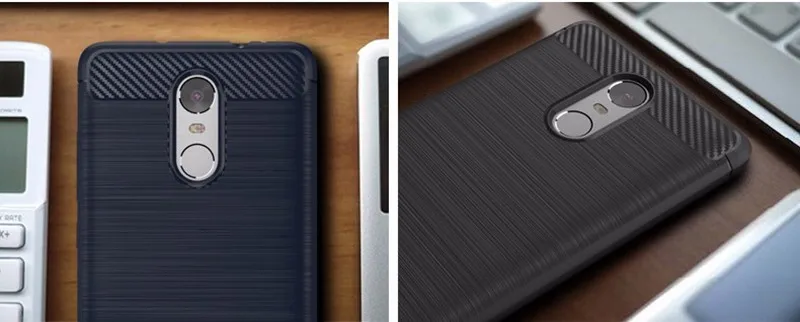 Caso para xiaomi redmi note 3 caso luxo silicone para xiomi redmi note 3 pro tpu macio escovado caso textura de fibra de carbono  (4)