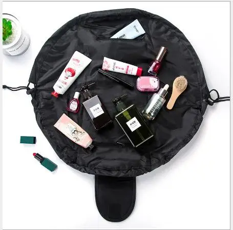 

Women Magic Drawstring Cosmetic Bag Travel Organizer Lazy Make up Cases Beauty Makeup Pouch Toiletry Kit Tools Wash Storage Box