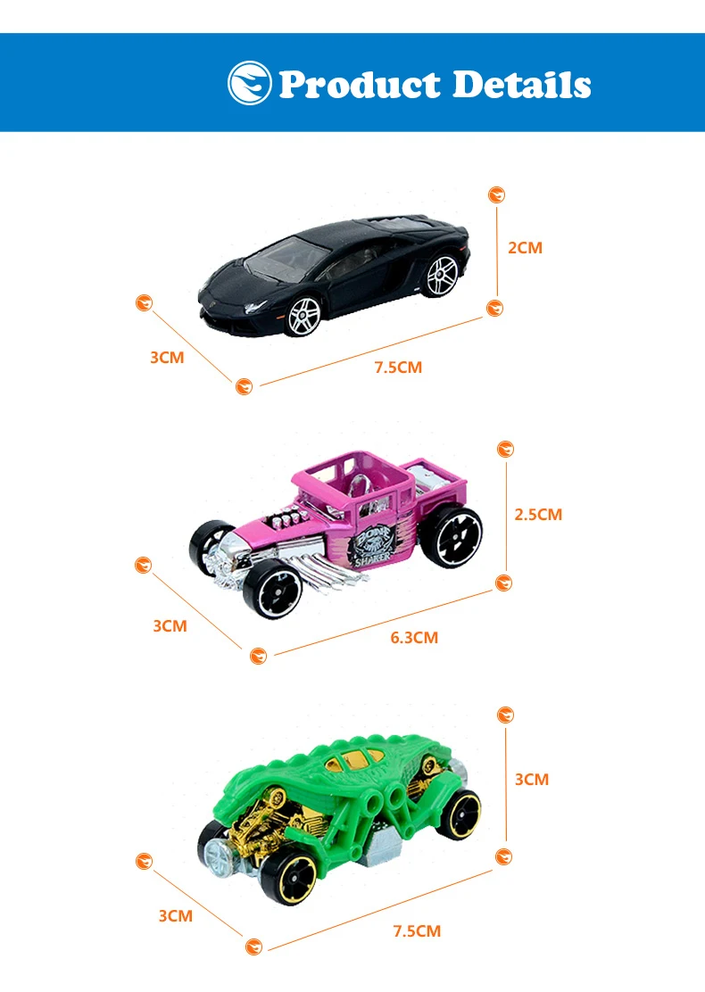 Оригинальные машинки Hotwheels 1: 64 мини-игрушки Базовая спортивная машина коллекция Hot Wheels C4982 для детей подарок на день рождения 72 шт. стиль