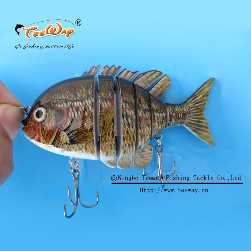 2 шт./лот, новинка, рыболовная приманка, 6 сегментов, Swimbait, кренкбейт, тяжелая приманка медленная, 36 г, 10 см, С рыболовным крюком для рыболовных снастей