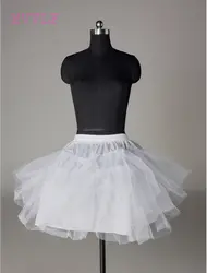 Белый черный тюль Обувь для девочек Нижняя юбка скольжения без кольца короткие Нижняя для свадебного бала юбка