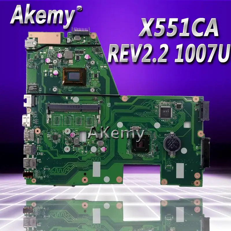Akemy X551CA Moederbord Voor Asus X551CA Laptop Moederbord X551CA Moederbord REV2.2 1007u Test Werk 100% Akemy X551CA Moederbord Voor Asus X551CA Laptop Moederbord X551CA Moederbord REV2.2 1007u Test Werk 100%