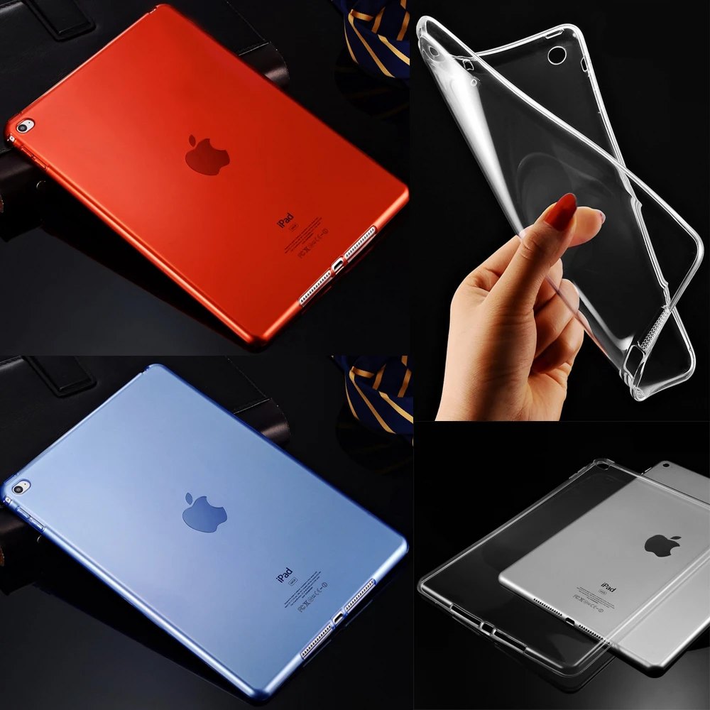 

For Apple 2017 New iPad Pro 12.9 Transparent Soft Clear Slim TPU Skin Back Cover Case for iPad Pro 12.9" 2nd Generation
