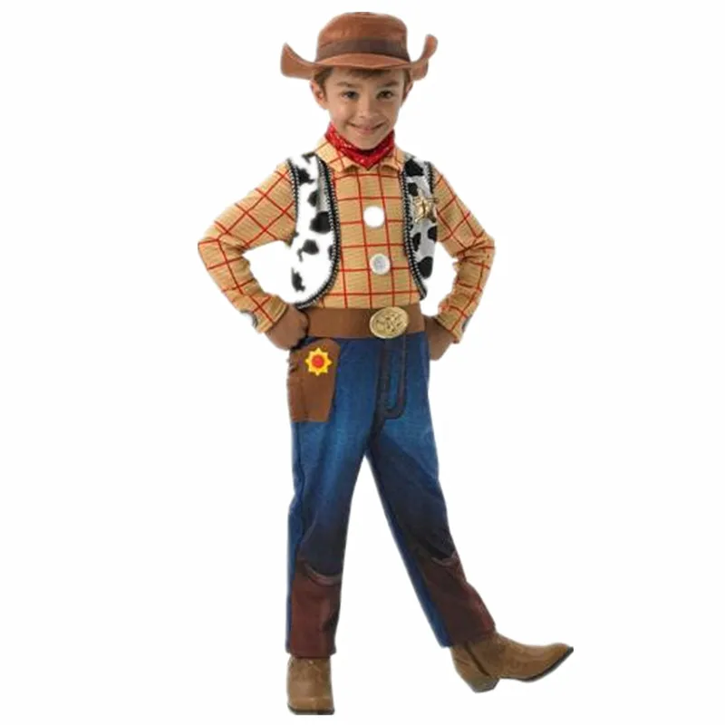 

Animation Toy Story Cowboy Woody Child Cosplay Cartoon Character Anime Cosplay Costume Kids Halloween Party One Piece