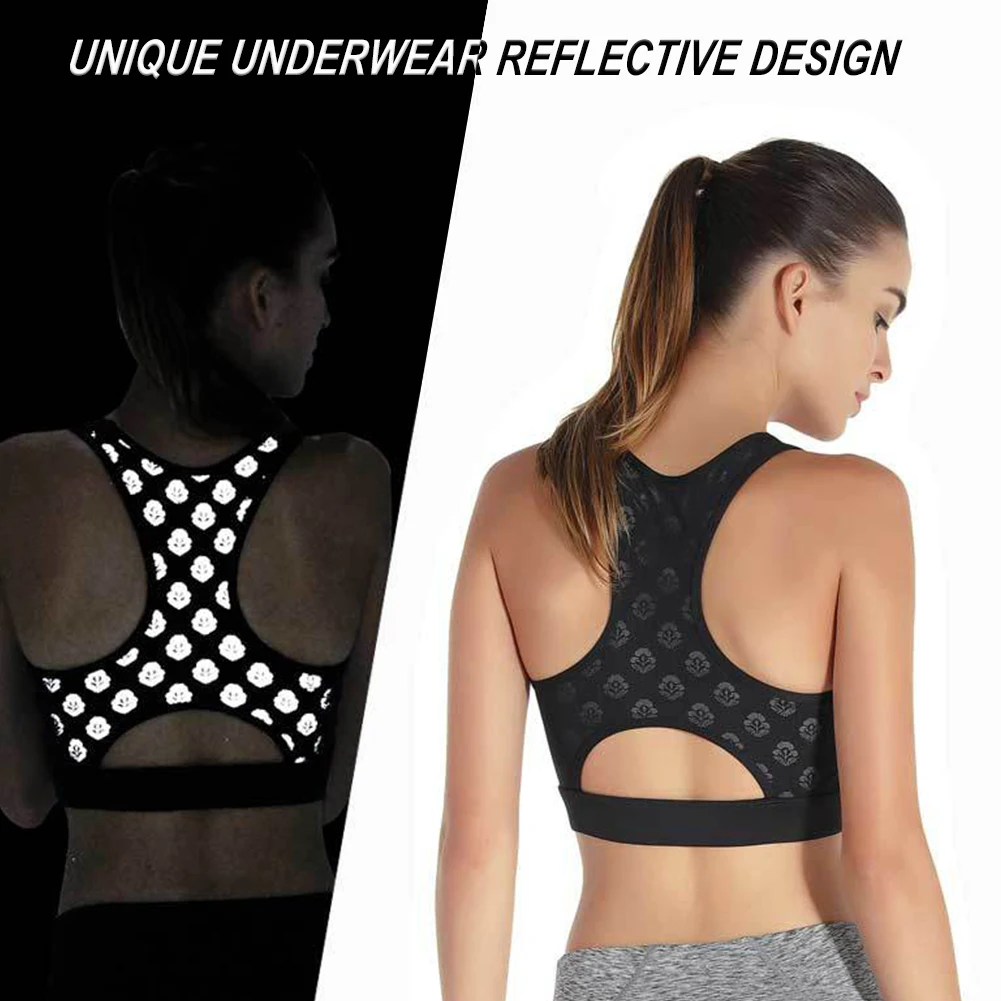 reflective sports bra