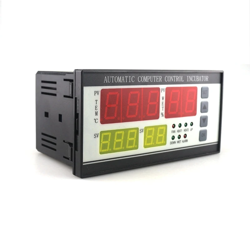 Digitale Inkubator Controller Thermostat Hygrostat Multifunktions Voll Automatische mit Temperatur Feuchtigkeit Sensor für Ei Grübler