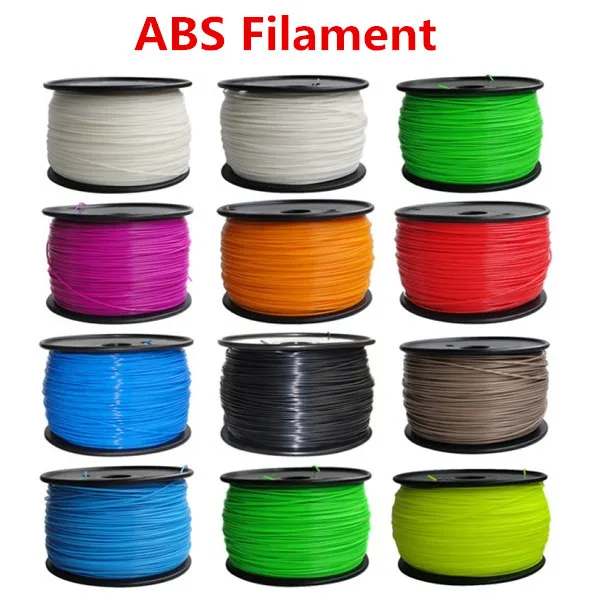 

Reprap 3d printer ABS material filament ABS 1.75mm 1kg plastic Rubber Consumables Material