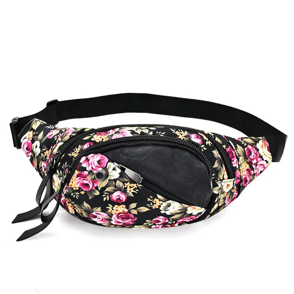 Women's Hip Bag Fanny Pack Butterfly Waist Bag Floral Female Chest Pack