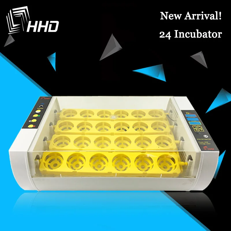 HHD новейшая лучшая сельскохозяйственная инкубаторная машина 24 яичных инкубатора дешевая цена куриный автоматический инкубатор для яиц Китай для продажи перепелиных питомников