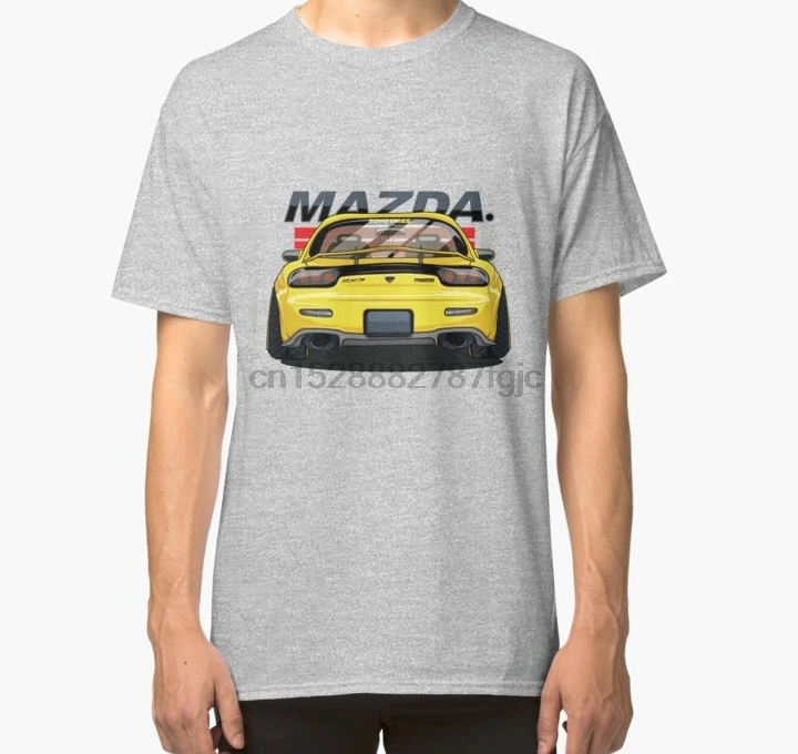 Мужская футболка с коротким рукавом Mazda RX7 Классическая женская |