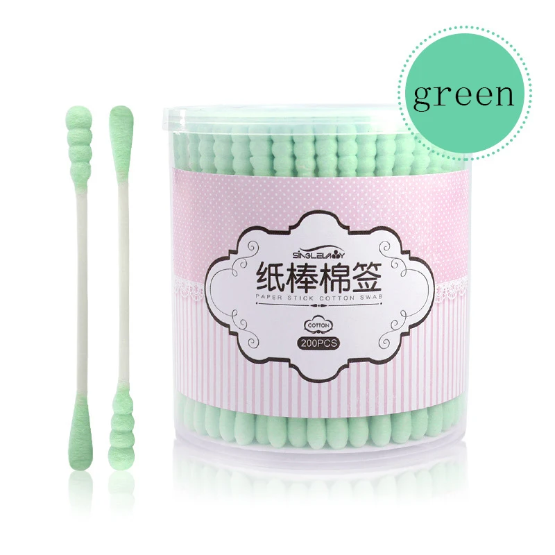 200Pcs/bag Double head Disposable Makeup Cotton Swabs Beauty makeup