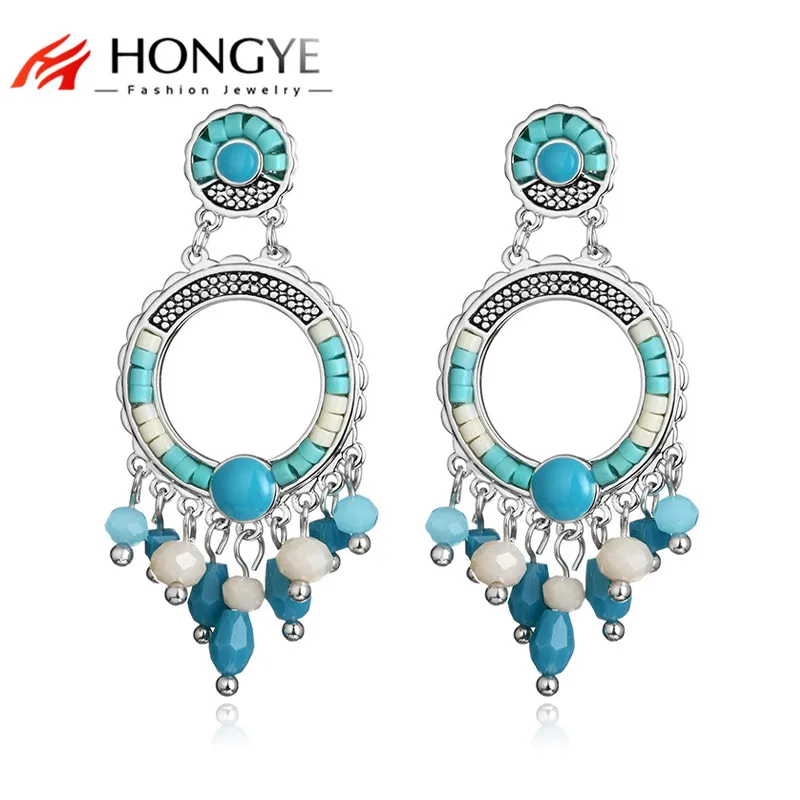 HONGYE Новое поступление женские этнические серьги Boho Brincos 2020 Разноцветные с