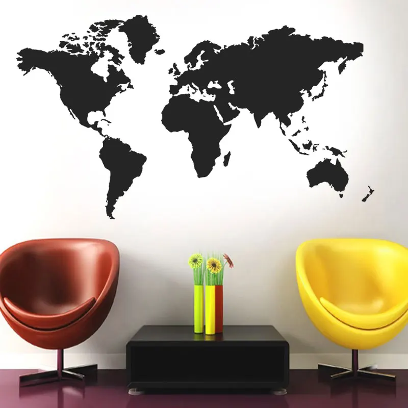 2 5mx1 4m world map wall sticker