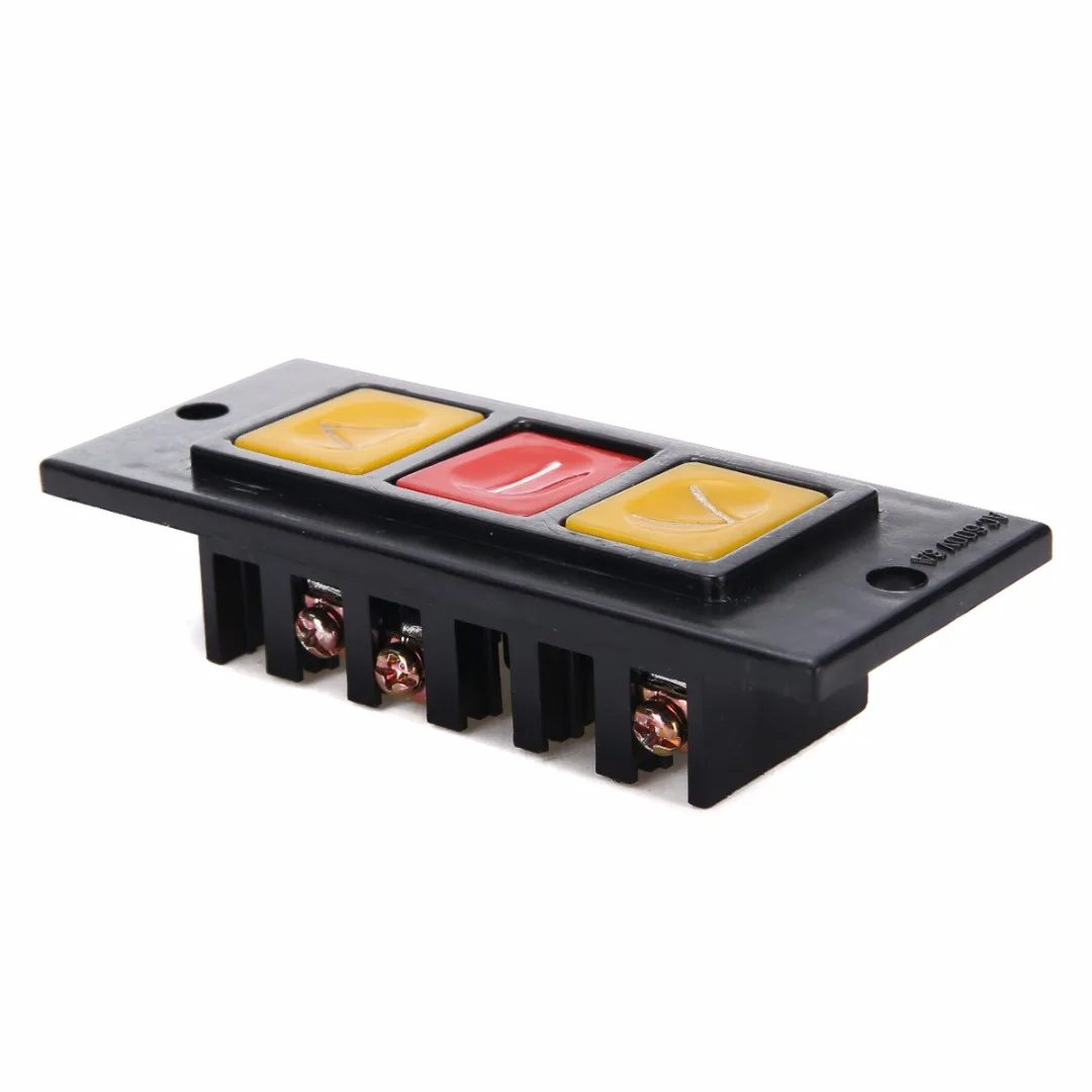 Mayitr Up Down Stop 3 Buttons Switch Black Plastic Housing Push Button Switches For Electric Roller Shutter Garage Safety Door