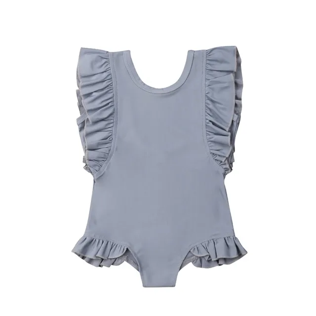 Holiday Puff Sleeve Princess Toddler Kids Baby Girl Swimwear Swimsuit