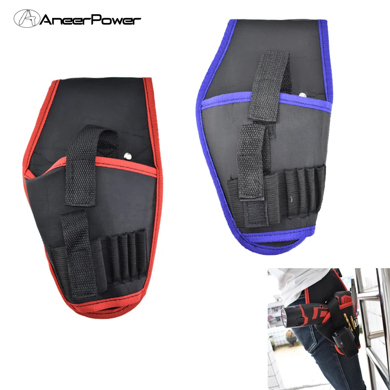  Screwdriver Electric Portable Cordless Drill Holder Holst HandTool Pouch Power Tools Waist Tool Bag