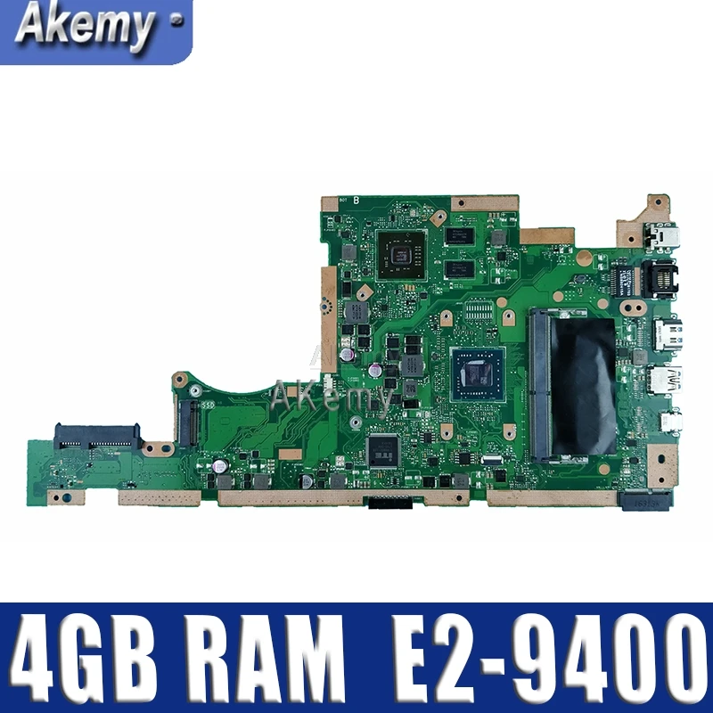 X505BP laptop motherboard For ASUS X505B X505BP Mainboard 100% test 4GB RAM E2-9400 CPU X505BP laptop motherboard For ASUS X505B X505BP Mainboard 100% test 4GB RAM E2-9400 CPU