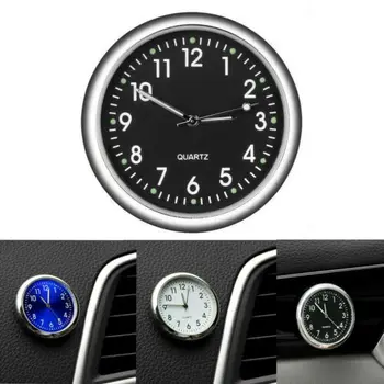 

Mini Luminous Quartz Analog Watch Stick-On Clock For Car