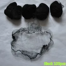 100 шт. упругой линии Invisible 5 мм сетки для укладки волос сетку Танцы или спортивных Net чёрный; коричневый Цвет