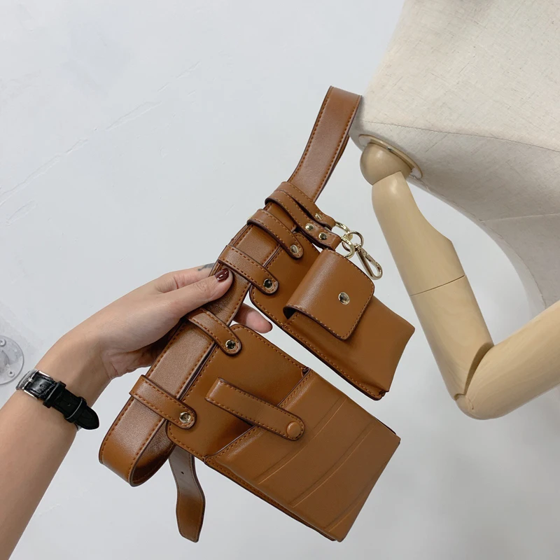 Сумка на ремень для женщин модная забавная Сумочка Кожаная поясная сумка кошелек