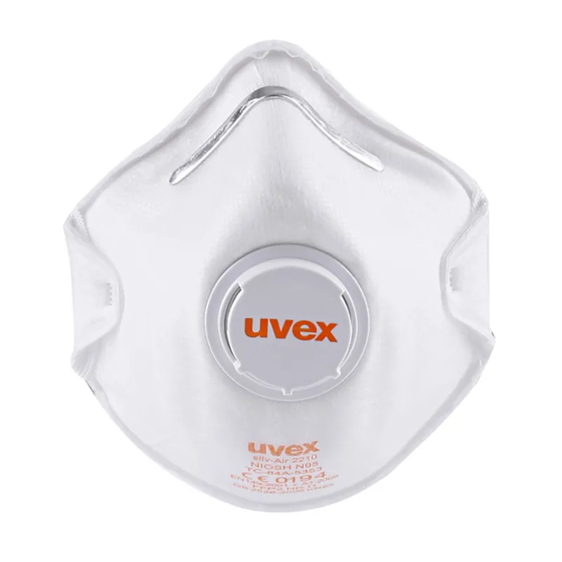 UVEX 2210 Пылезащитная Маска Анти-туман PM2.5 сажевый респиратор FFP2 Защитная Маска дыхательный клапан оголовье пылезащитные защитные маски