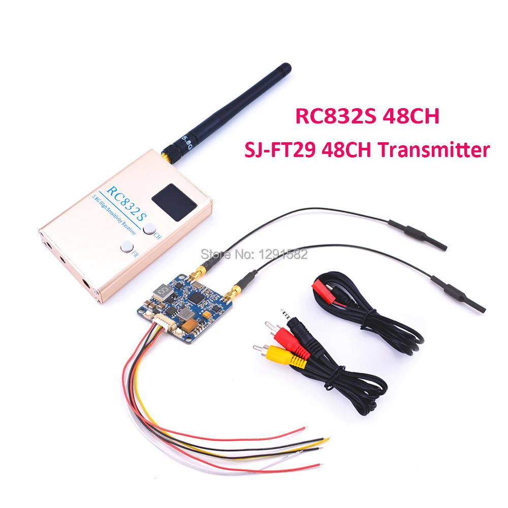 

5.8G 48CH RC832 RC832s SJ-FT29 50mw / 300mw / 800mw Switchable Transmitter for FPV RC Racing Drone Quadcopter