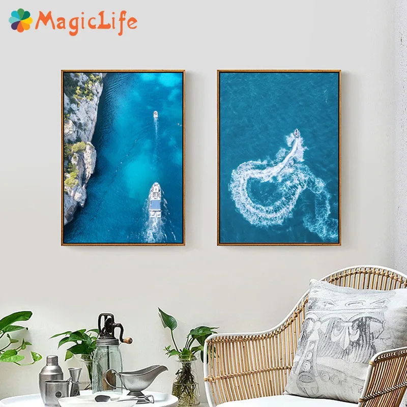 

Landscape Art Canvas Painting Sea Art Wall Pictures Decor Wall Art Nordic Posters For Living Room Decorative Unframed