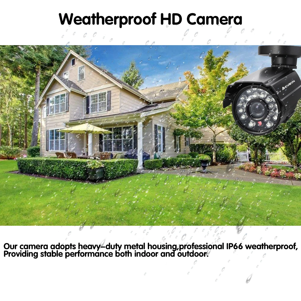 Full HD 8CH 5MP NVR DVR система видеонаблюдения Kit 4MP наружная AHD камера водонепроницаемая IR