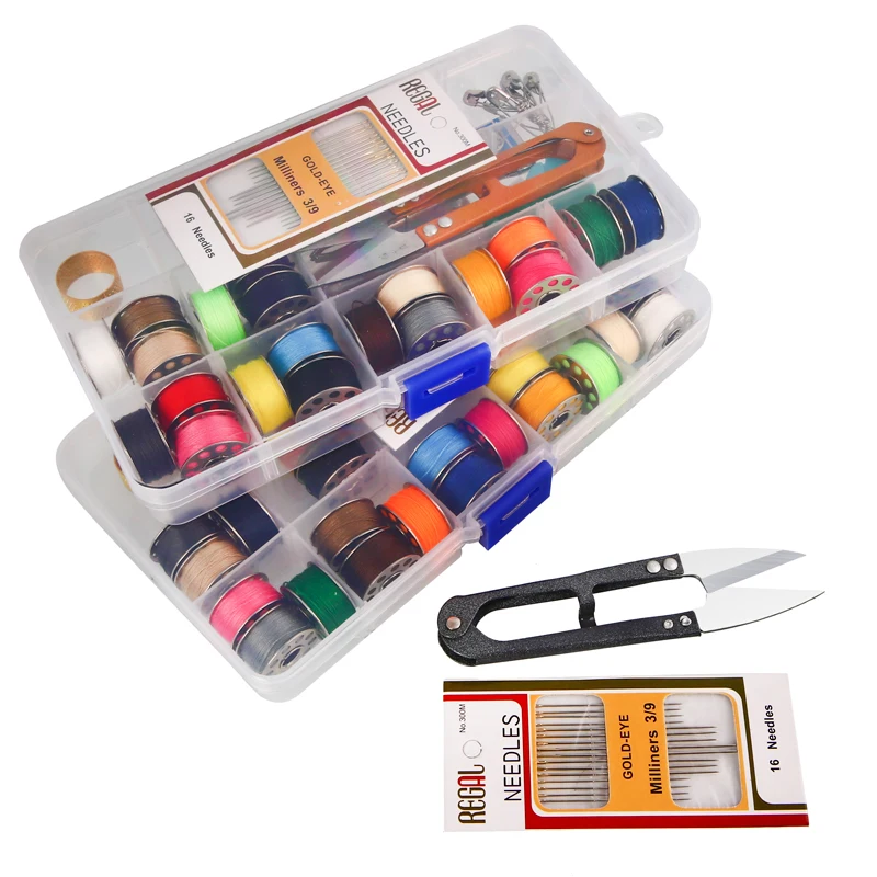 

11Pcs/set Sewing Box Kit Accessories Portable Travelling Quilting Stitching Embroidery Sewing Needle Craft Sewing Kits