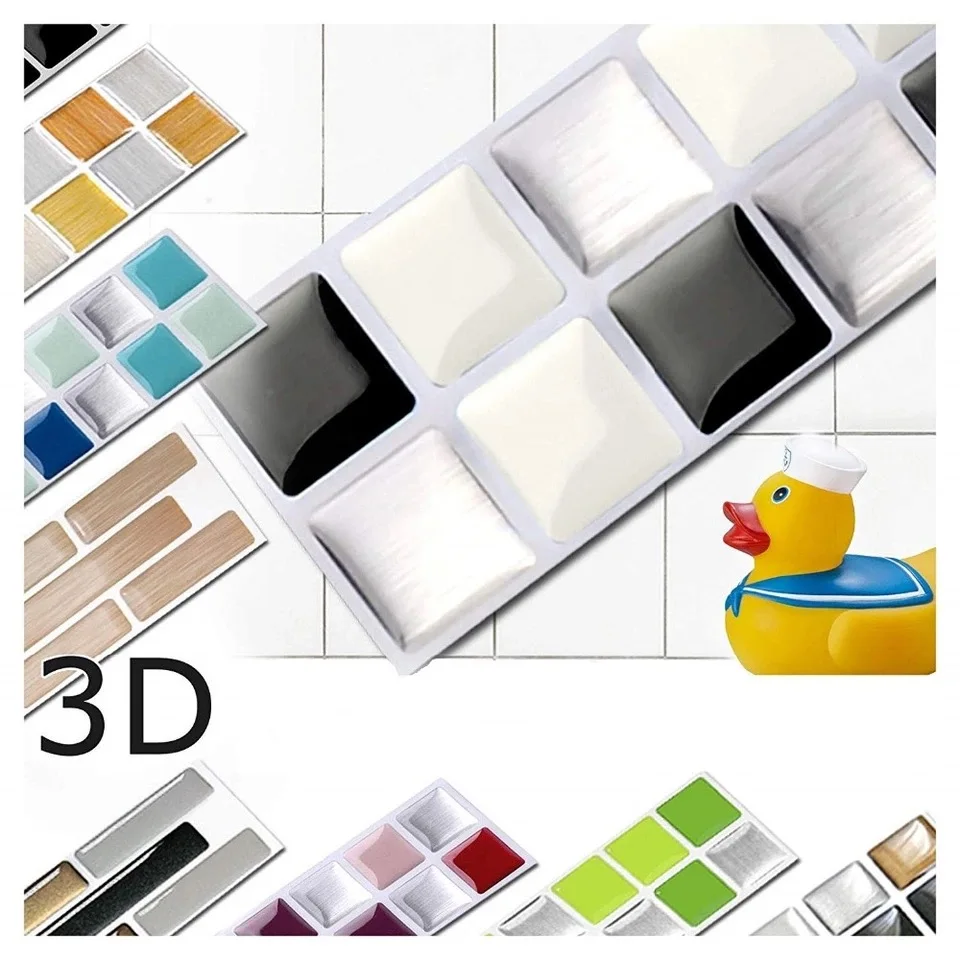 Vividtiles 6 лепестков для украшения дома DIY виниловая наклейка 3D корпус и квадратная