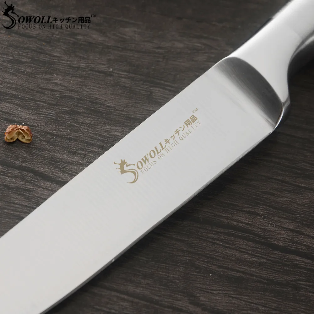 SOWOLL 2-Piece 7Cr17mov Stainless Steel Kitchen Knife Set 3.5 inch Paring +5 inch Utility Knife Lasting Durable Sharp Blade Tool SOWOLL 2-Piece 7Cr17mov Stainless Steel Kitchen Knife Set 3.5 inch Paring +5 inch Utility Knife Lasting Durable Sharp Blade Tool