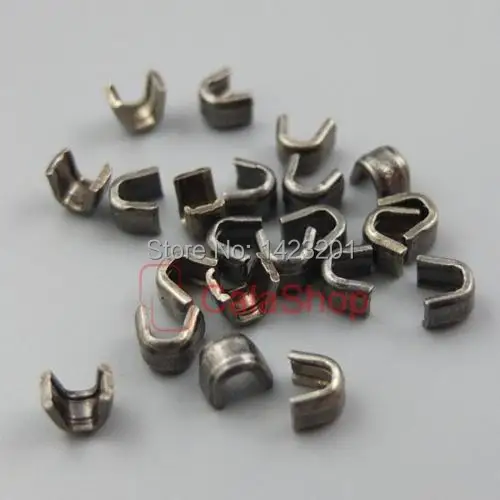 500 Pcs / Lot #5 5mm U-shaped Zipper stoper Top Stop Bottom Rescue Repair Set Black Nickel Gold Bronze