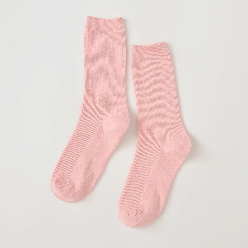 

2pcs/lot Women pink Art Cute Short Socks winter Skateboard Harajuku Short Socks solid color socks Breathable Low Ankle Funny Sox
