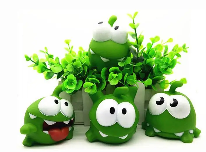 Action Figure Cartoon Toys Kids 7.5*7.5*6.5cm Om Nom Action Toy