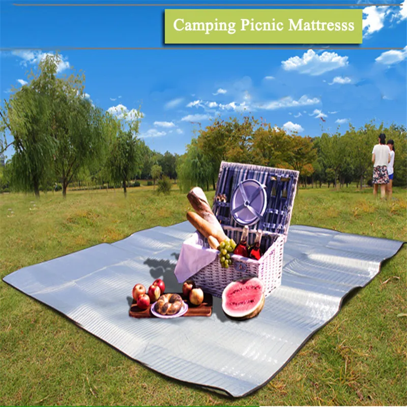 

Outdoor Camping Mat Pad Waterproof Aluminum Foil EVA Mat Foldable Sleeping Picnic Beach Mattress Moistureproof Pad