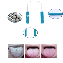 1 шт язык ёршик из нержавеющей стали ручкой кремнезема скребок языка гигиена полости рта скребок для чистки языка Уход за полостью рта