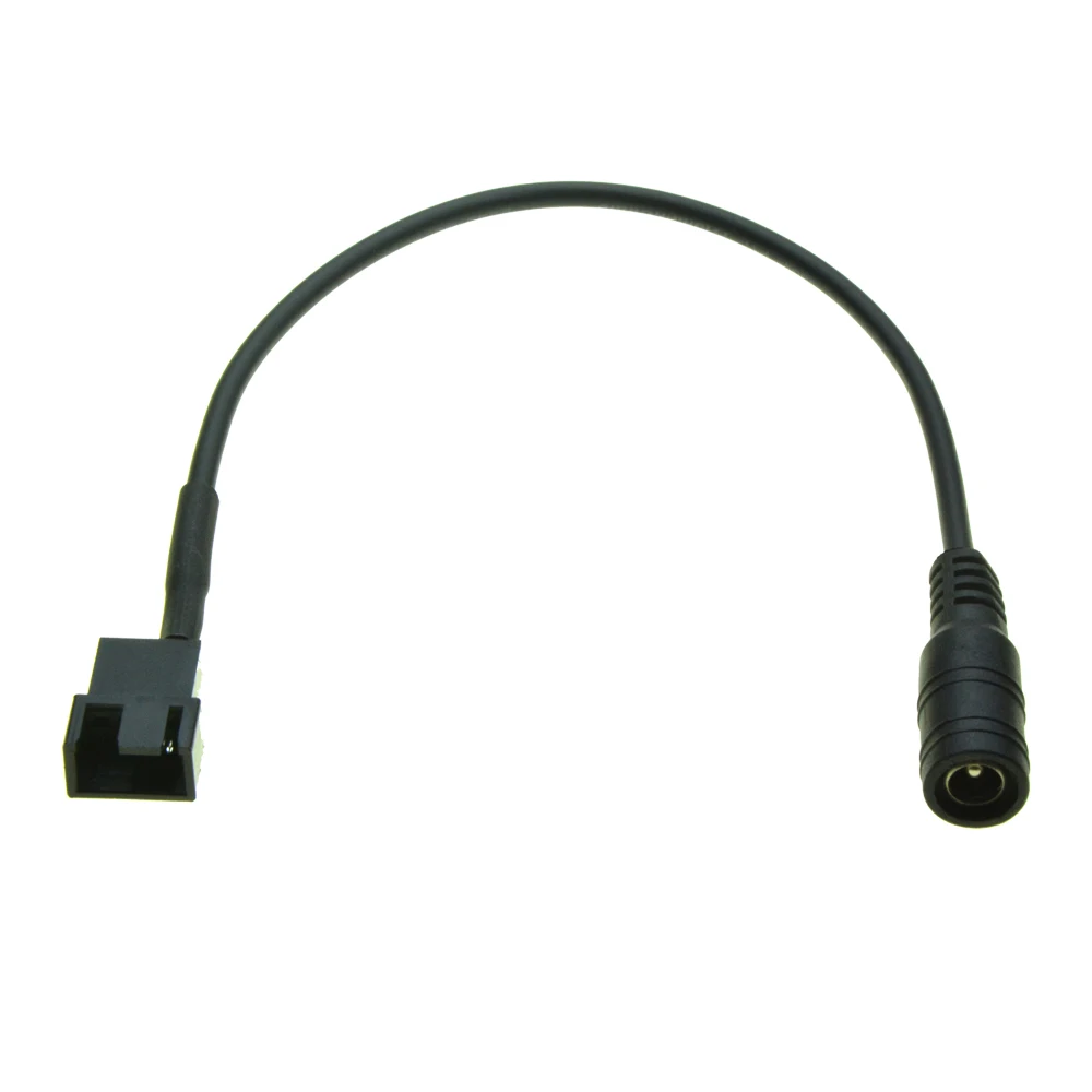 

5.5x2.1mm DC Female to 4 Pin Fan male Cooling 3 pin Cooler External Power Supply Cable