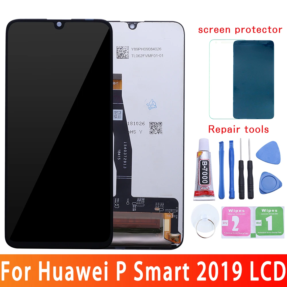 Pаспродажа Оригинальный Для huawei P Smart 2019 ЖК дисплей дигитайзер сборка сенсорный экран ЖК дисплей сенсорный экран P Smart 2019 Запасная часть