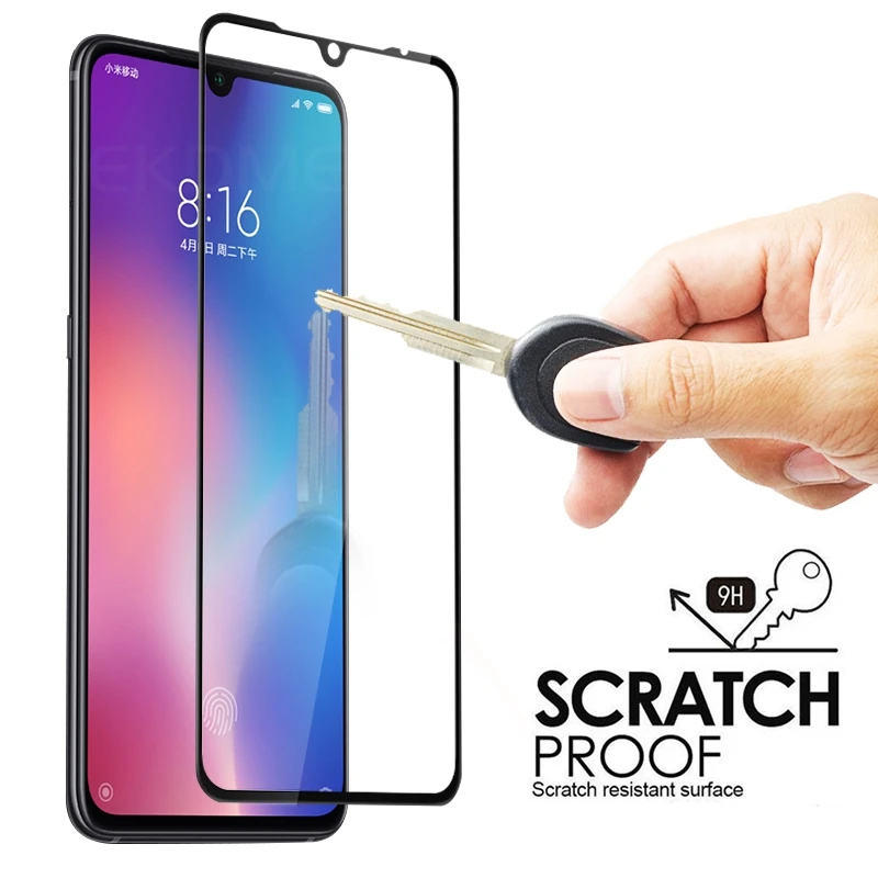 Полная изогнутая стеклянная пленка для Xiaomi Mi9 SE Mi8 Mi A2 Lite Защита экрана Redmi Note 7 6 Pro 6A