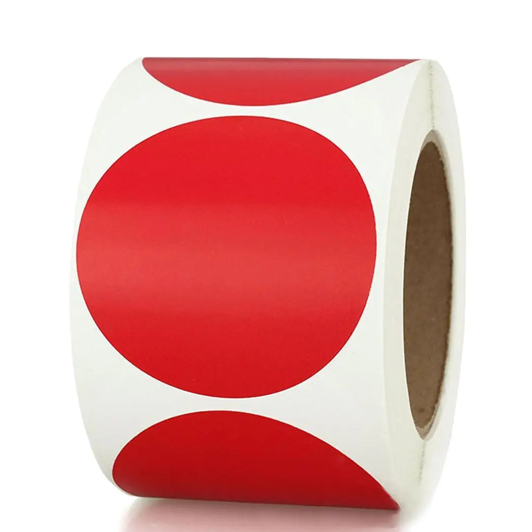 

500 pcs/roll Round Solid Stickers DIY Decorative Blank Labels 60g 2.5cm/1.0inch Sticker Pastry Tools
